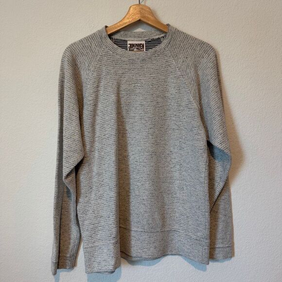 Jungmaven Other - Jungmaven Gray Striped Long Sleeve Lightweight Sweatshirt Men's Size Small